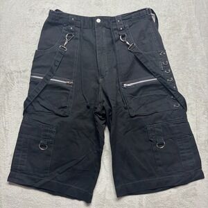 Vintage Tripp NYC Shorts Mens 32 Rave Grunge Punk Skater Y2K Black Cargo